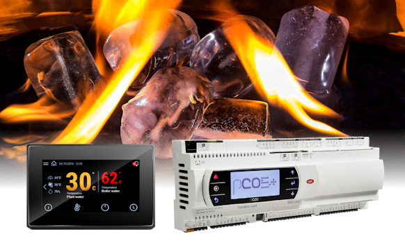 Kit di regolazione per chiller e pompe calore con strumenti CAREL