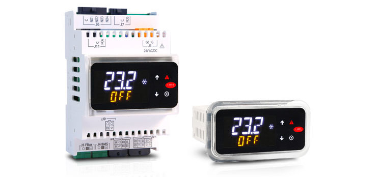 Carel Universal Controller, DIN and panel-mounted versions.